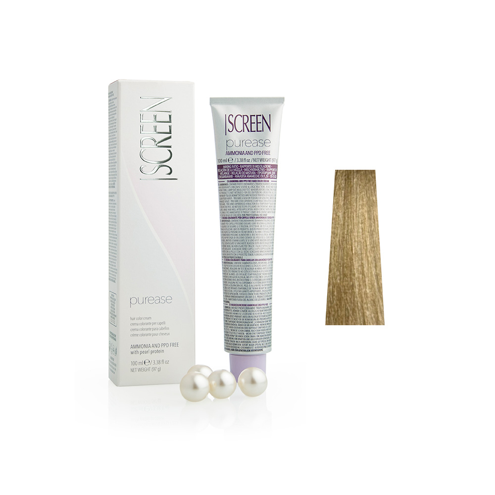 Крем-фарба без аміаку з протеїнами перлів SCREEN Purease SSO (12.7) Matt Super Lightener, 100 ml - 1